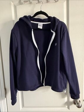 Born Navy Utility Jacket Hoodie Women’s size Large